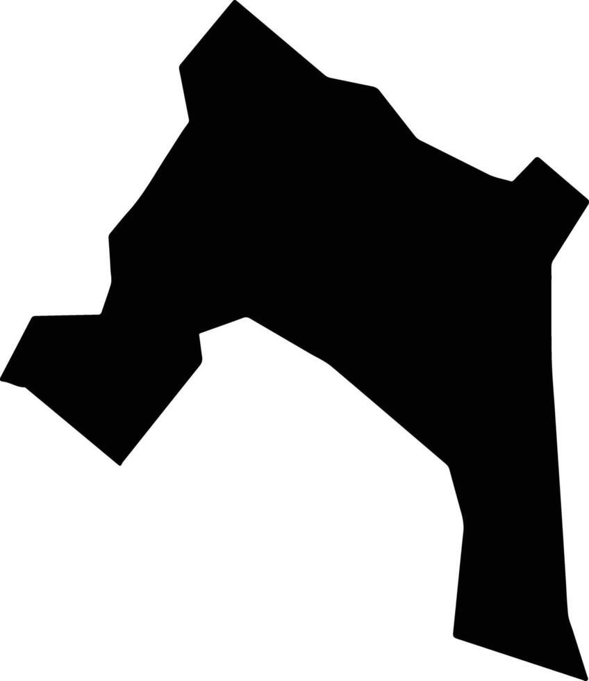 HARGEISA Somalia silhouette map vector