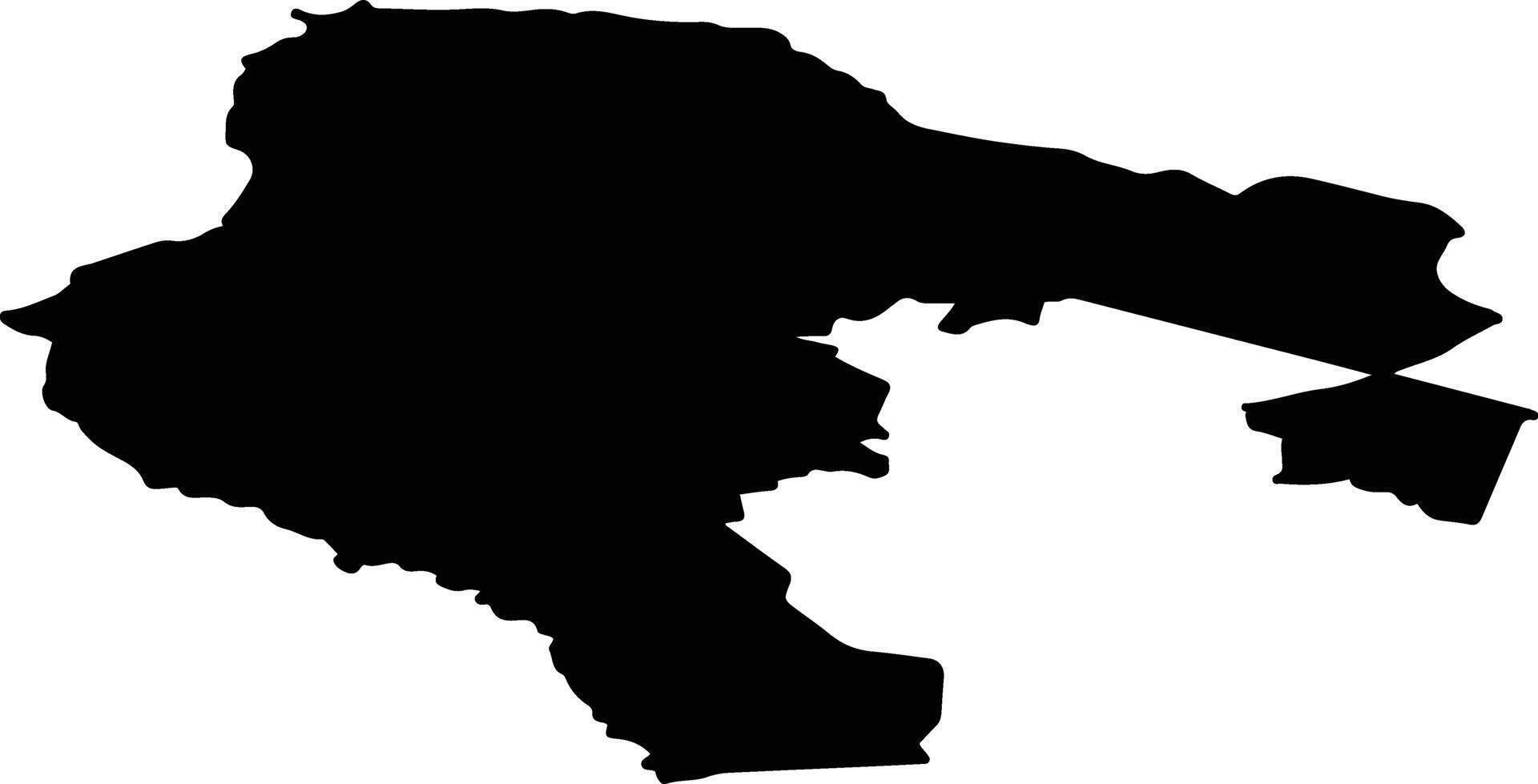 Harku vald Estonia silhouette map vector