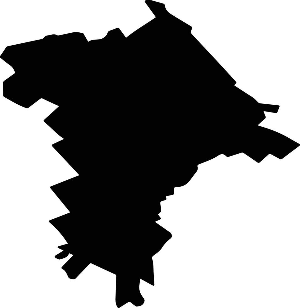 HARMANESTI Romania silhouette map vector