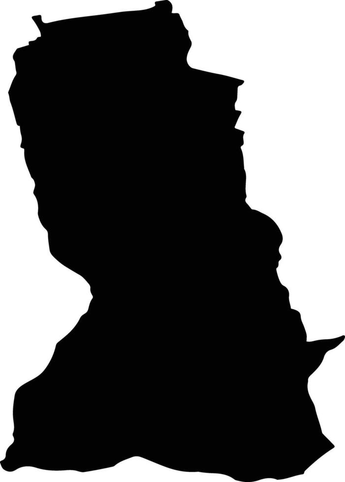 HARSENI Romania silhouette map vector
