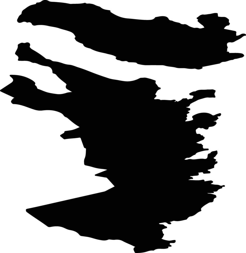 Harstad nor Norway silhouette map vector