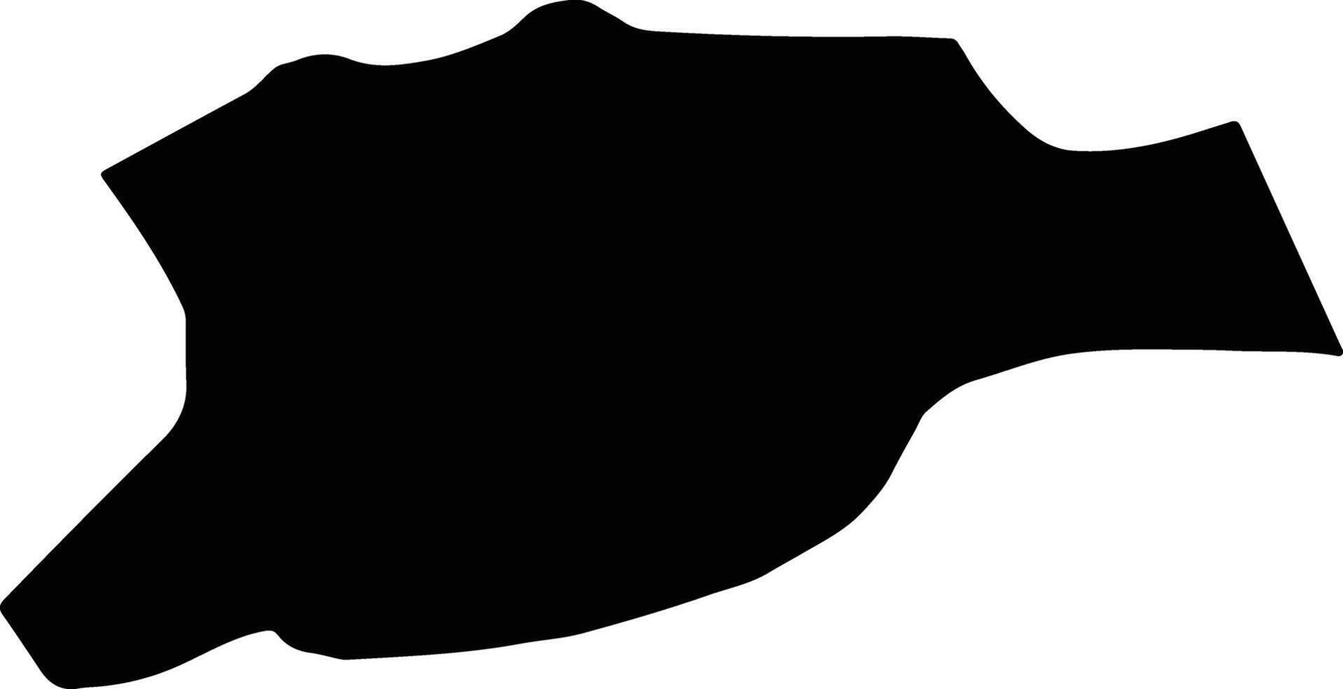 Hatib Yemen silhouette map vector