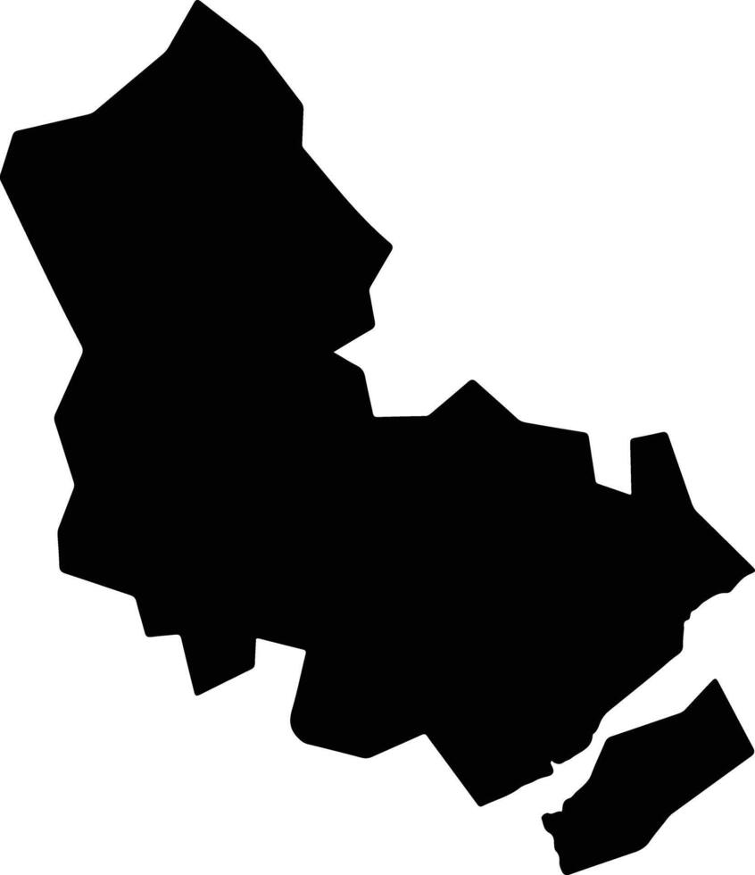 Hatsukaichi Japan silhouette map vector
