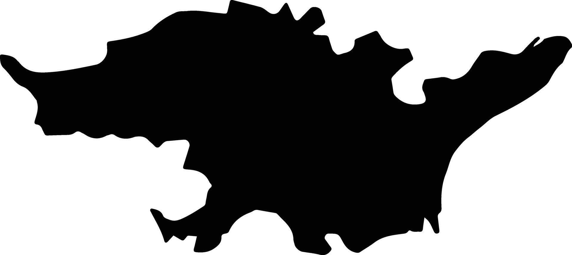 Hau Loc Vietnam silhouette map vector