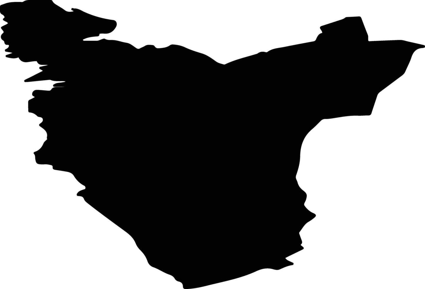 Haugesund nor Norway silhouette map vector
