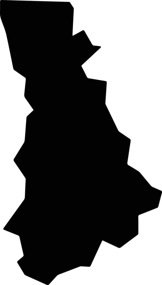 Hayakawa Japan silhouette map vector