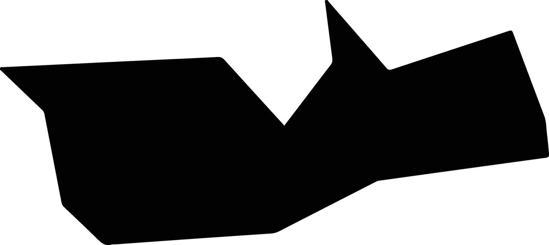 Hengnanxian China silhouette map vector