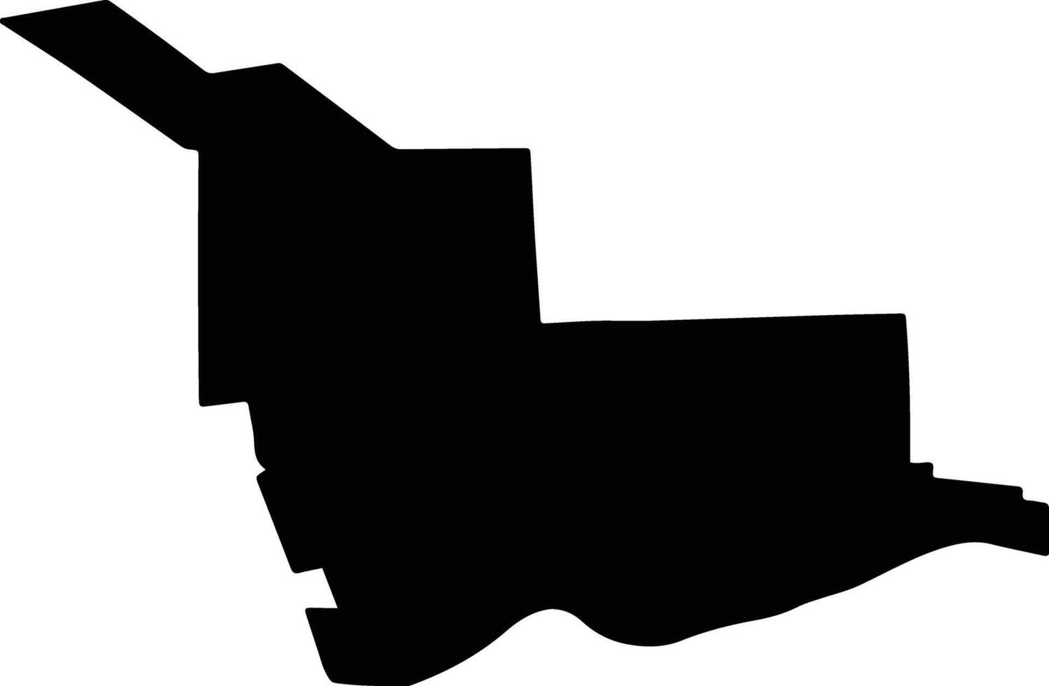 HERASTI Romania silhouette map vector