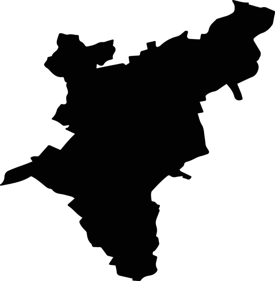 HERECLEAN Romania silhouette map vector