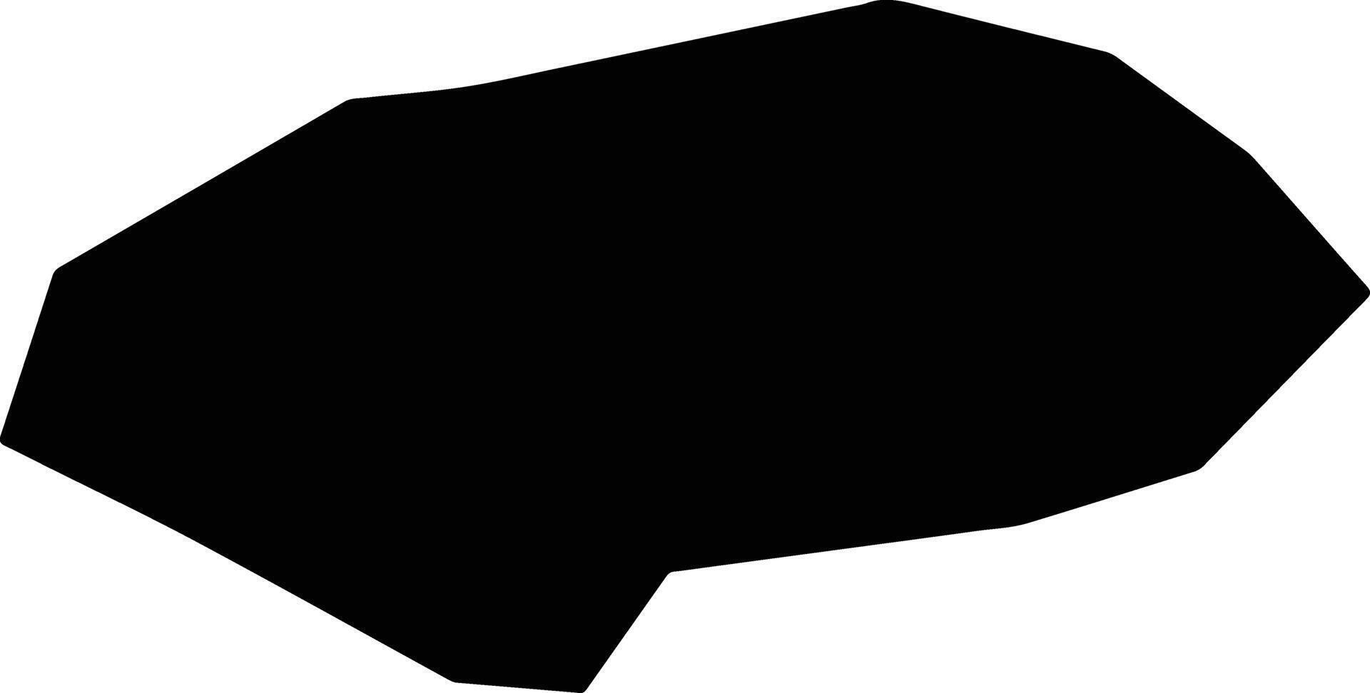 Herlen Mongolia silhouette map vector