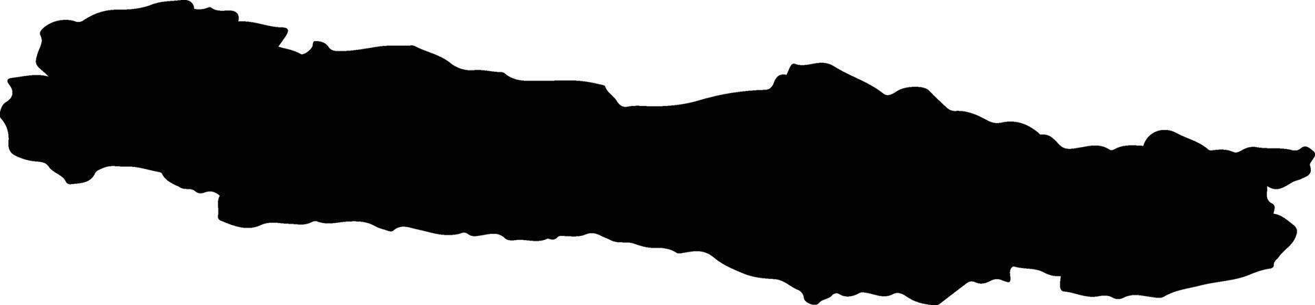 Hermagor Austria silhouette map vector