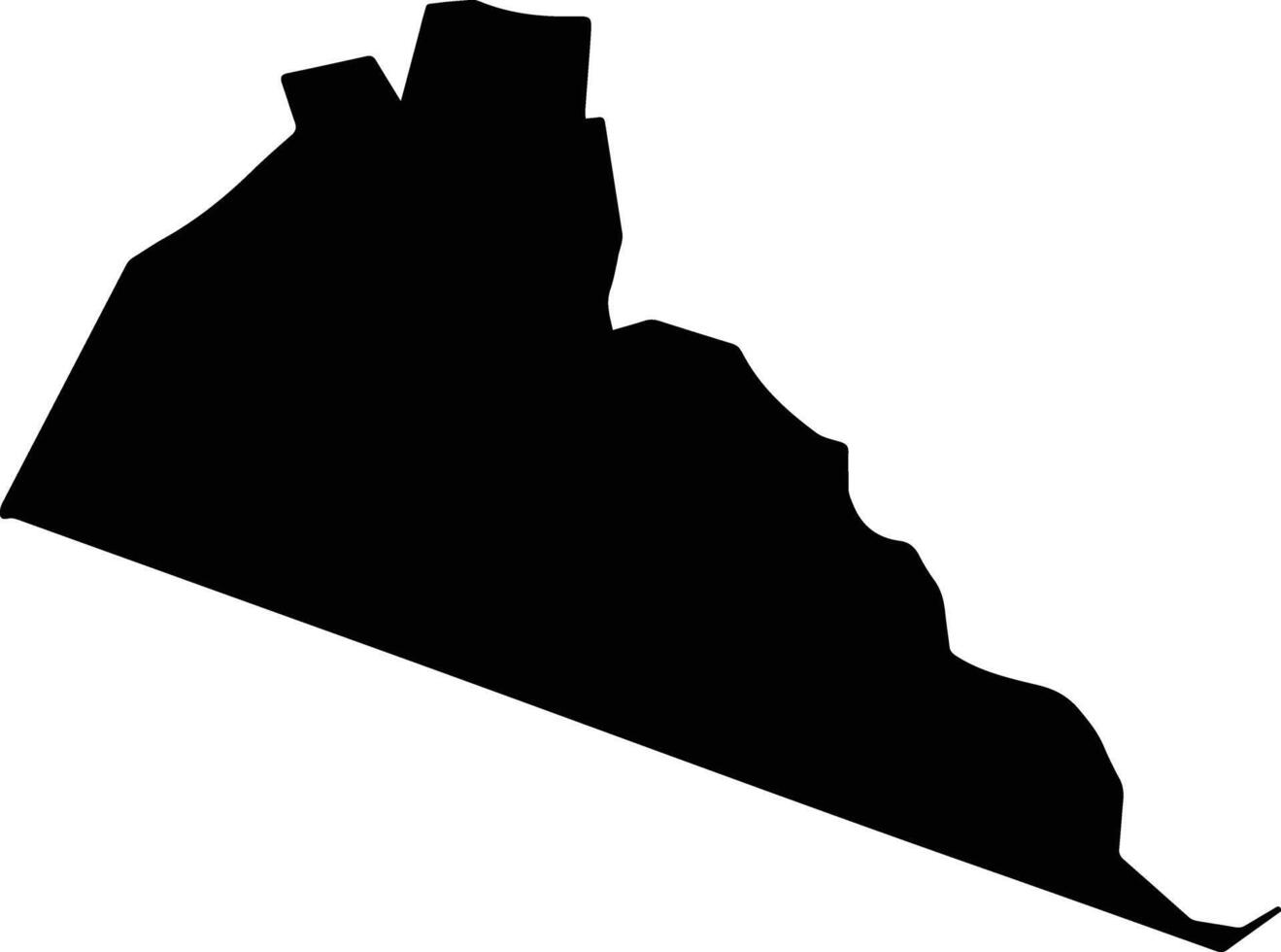 Hermitage Jamaica silhouette map vector