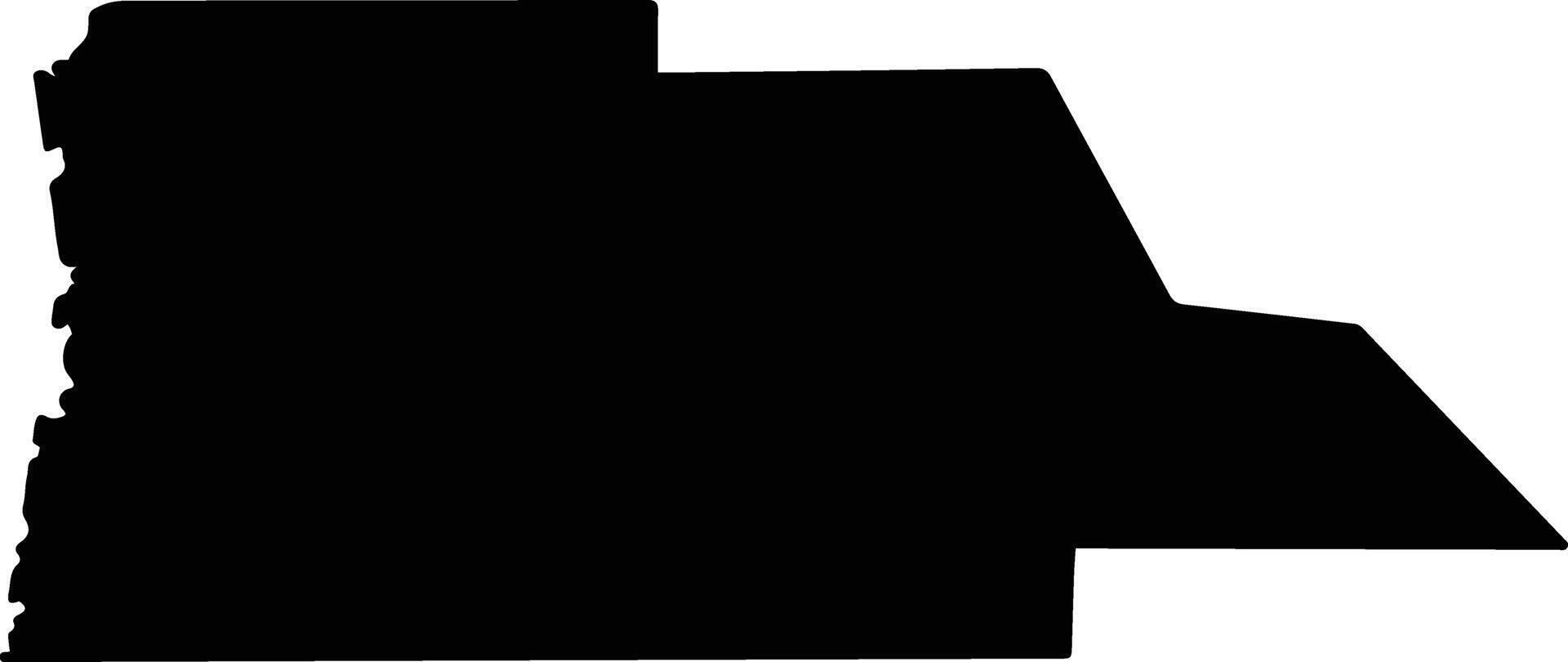 Hernando United States silhouette map vector