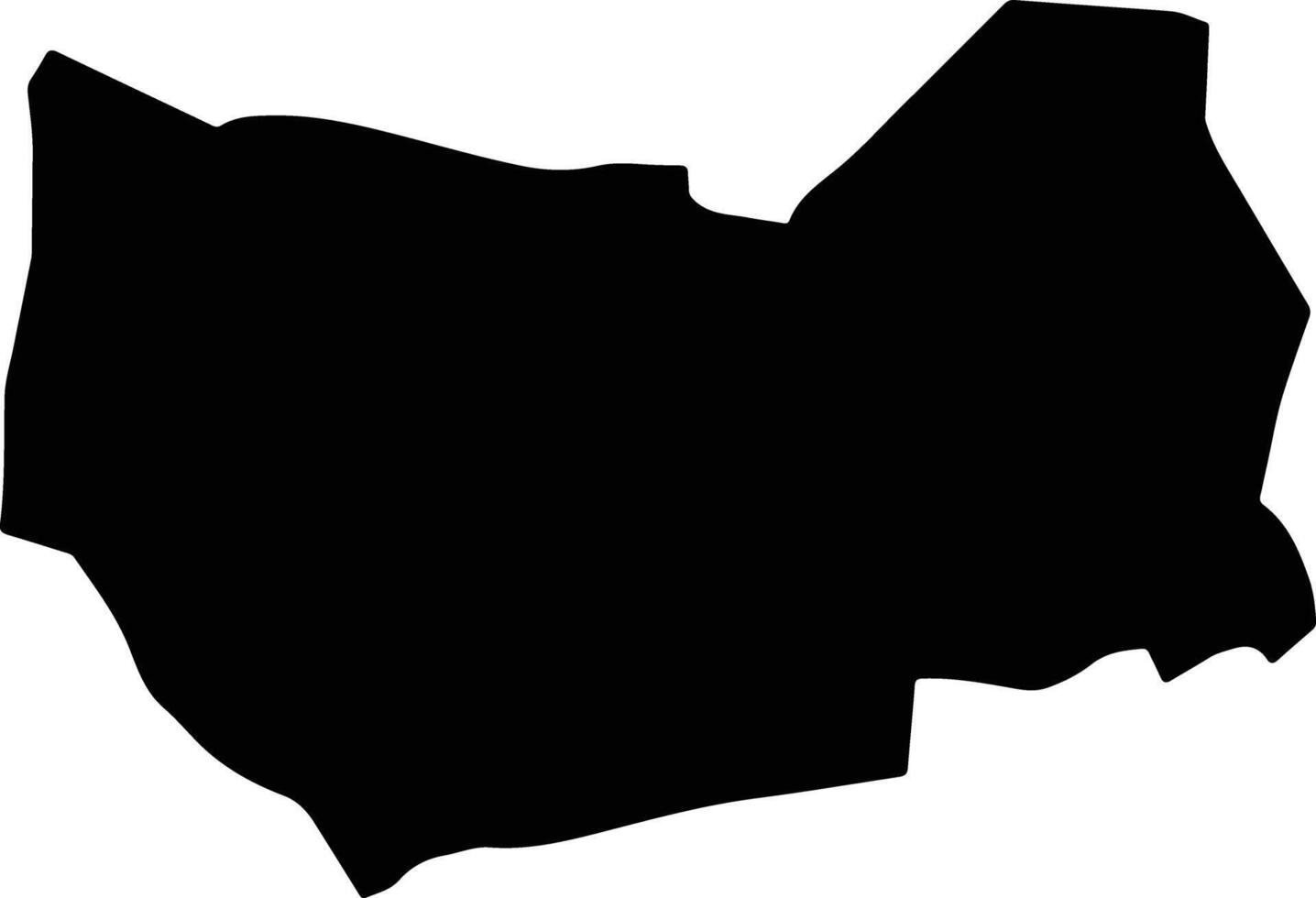 Hertford Jamaica silhouette map vector