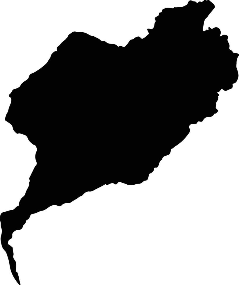 Herveo Colombia silhouette map vector