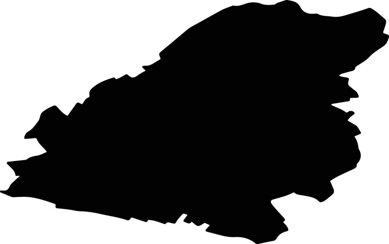 Hesperange Luxembourg silhouette map vector