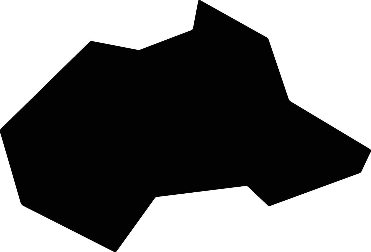 Heyuanshi China silhouette map vector