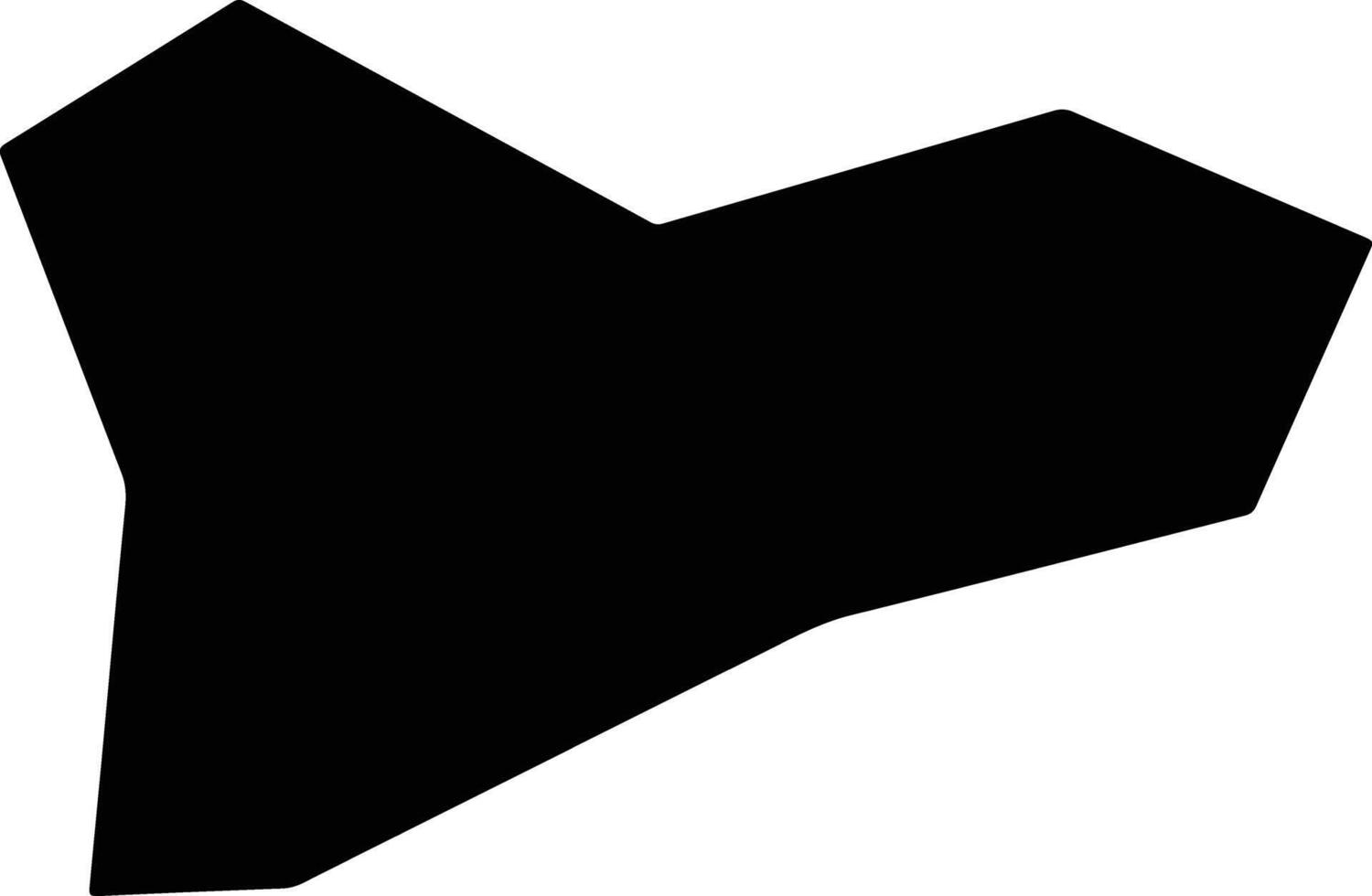 Hezheshi China silhouette map vector
