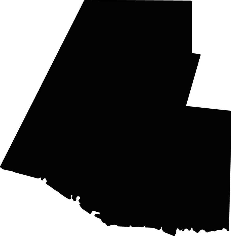 Hidalgo United States silhouette map vector
