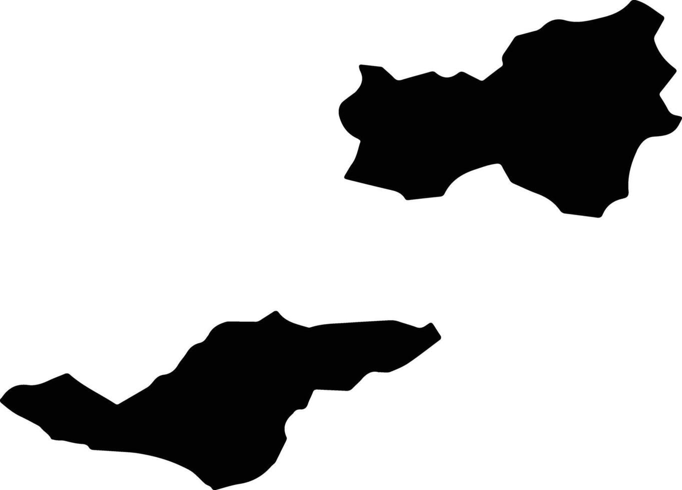 Hidaka Japan silhouette map vector