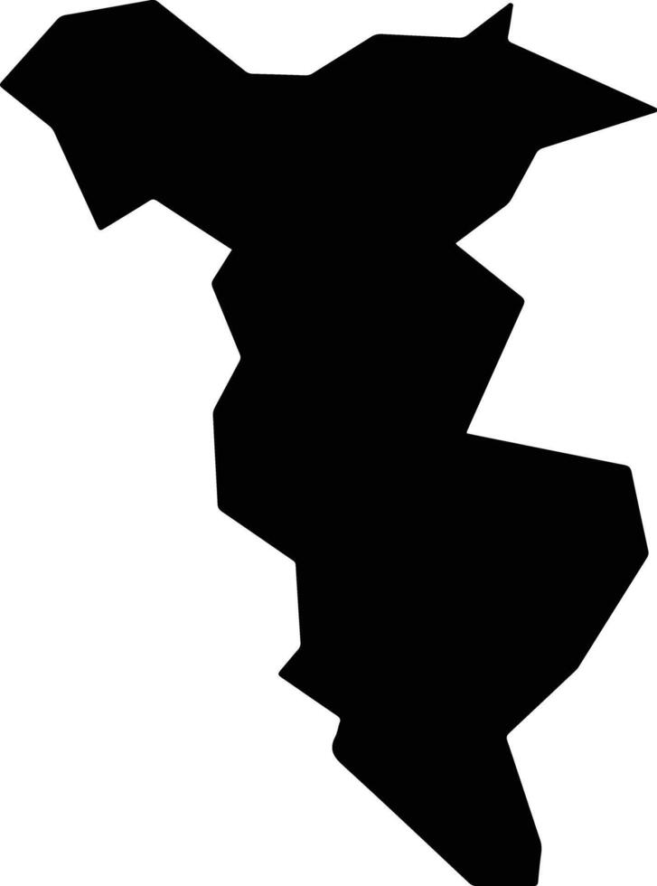 Higashi Naruse Japan silhouette map vector