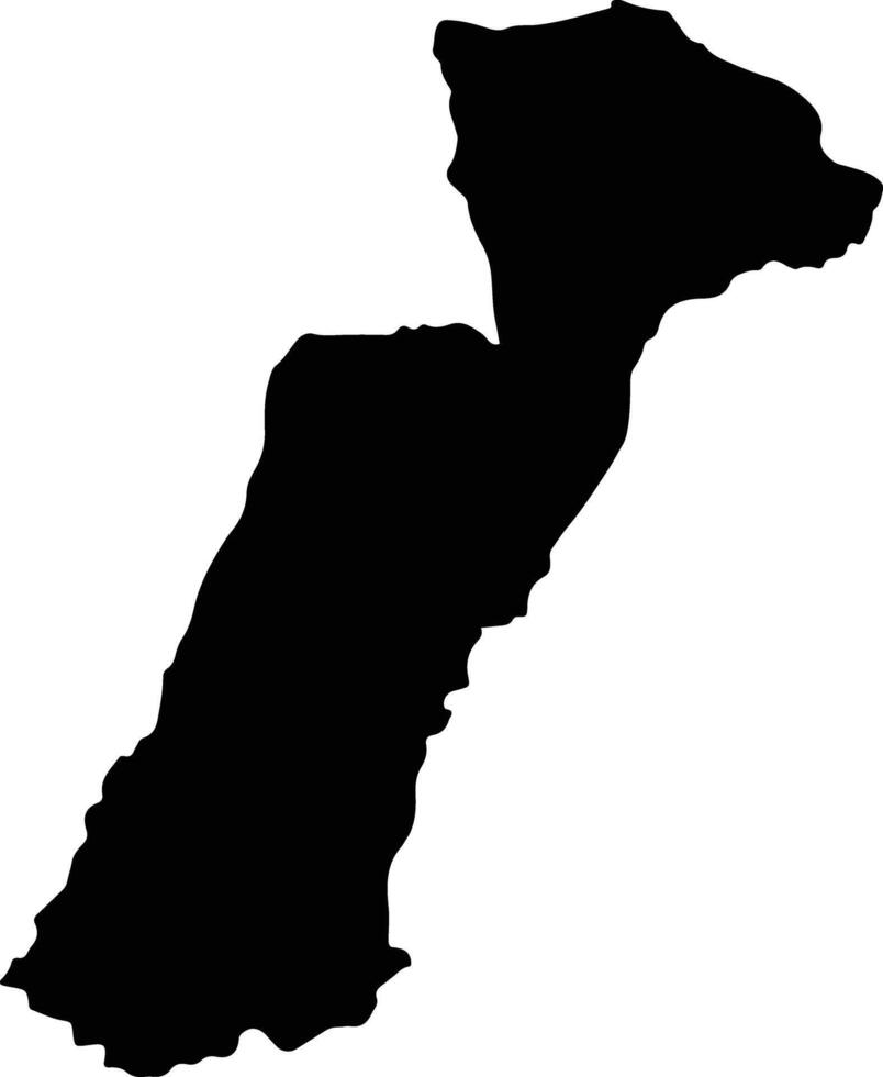 Higgin Land Jamaica silhouette map vector