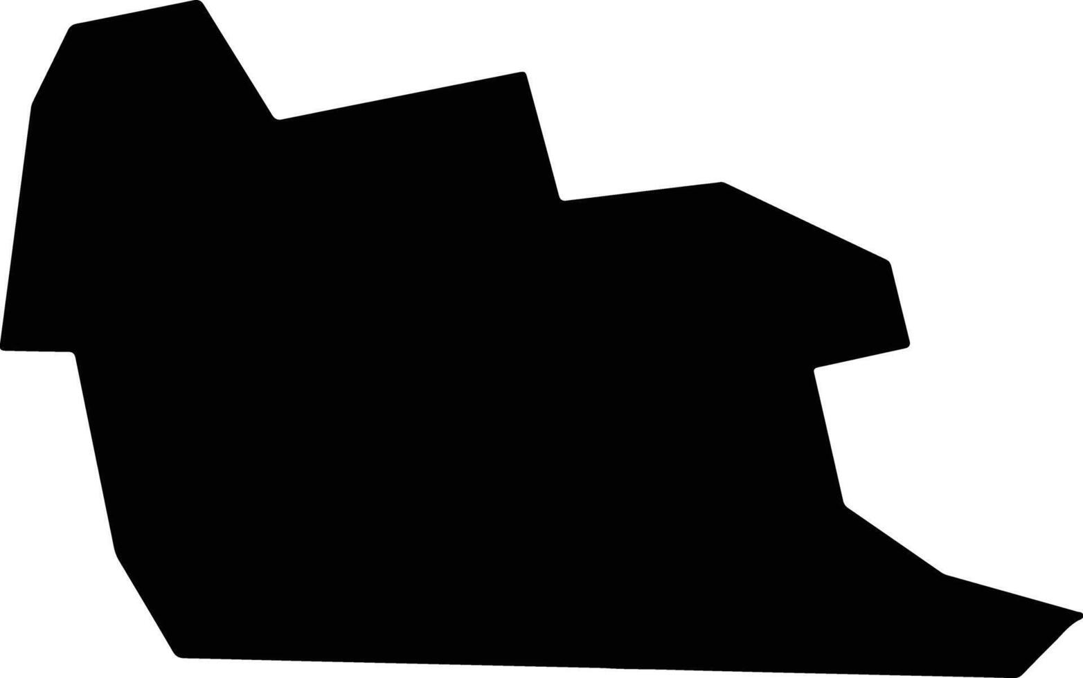 Hillsborough United States silhouette map vector