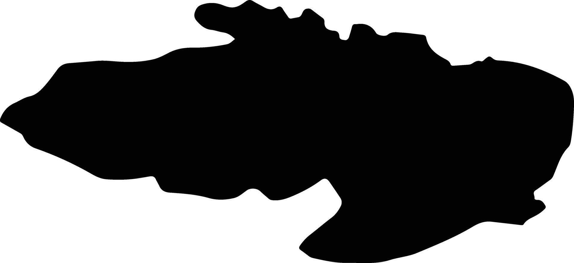 Hilvan Turkey silhouette map vector