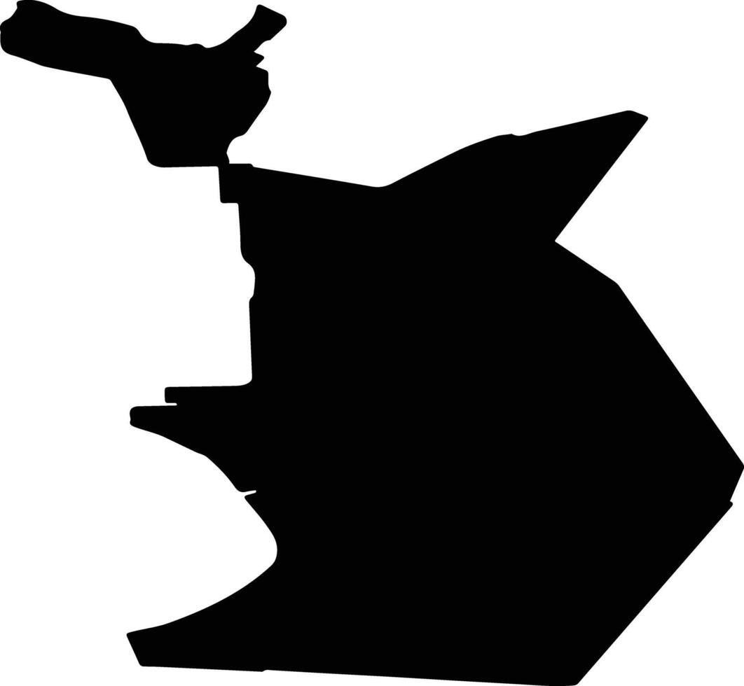 Hilversum Netherlands silhouette map vector