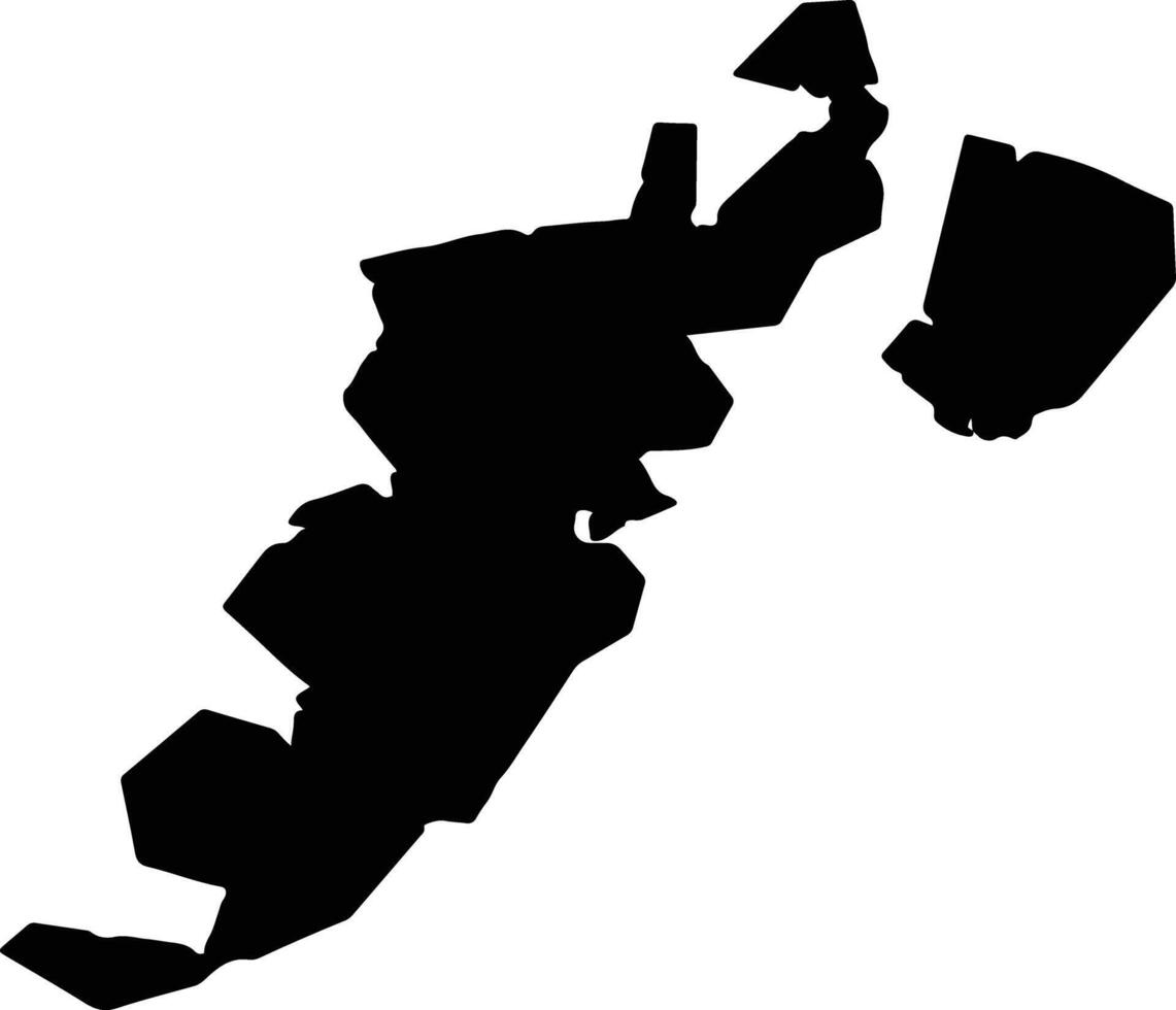 Hirado Japan silhouette map vector