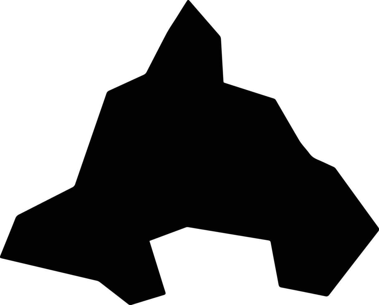 Hirakata Japan silhouette map vector