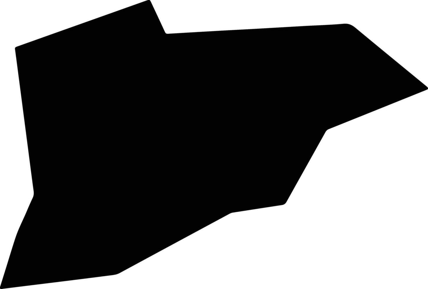 Hisa i Awali Kohistan Afghanistan silhouette map vector