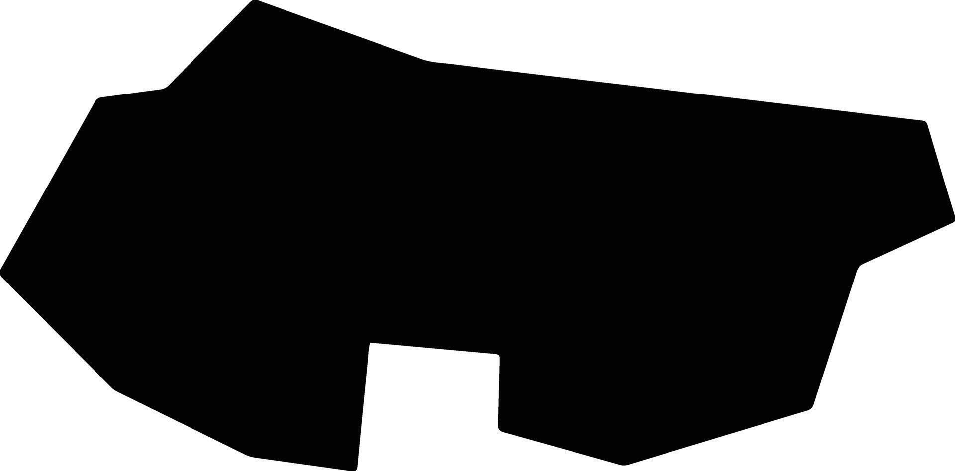 Hisarya Bulgaria silhouette map vector