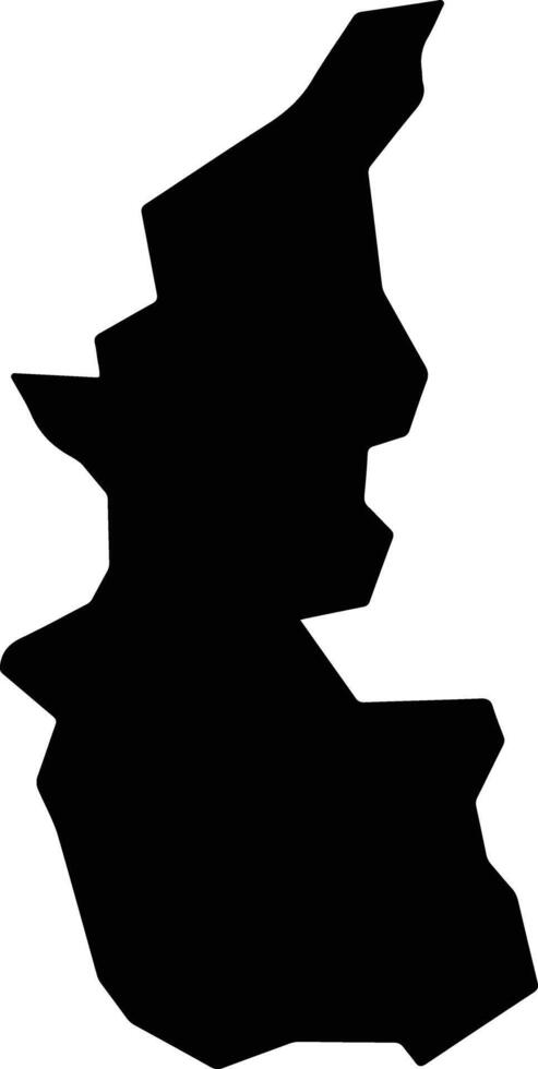 Hitachiota Japan silhouette map vector