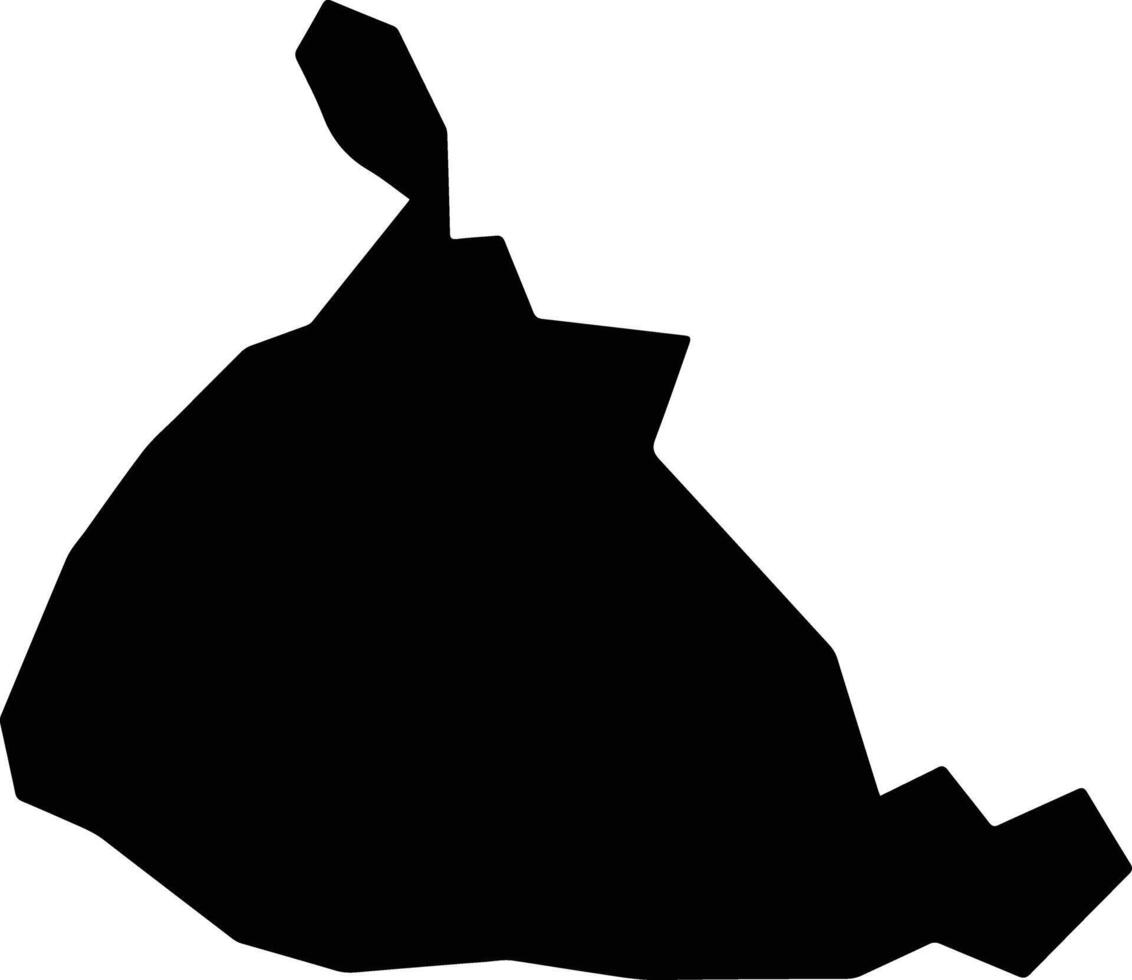 Hitoyoshi Japan silhouette map vector