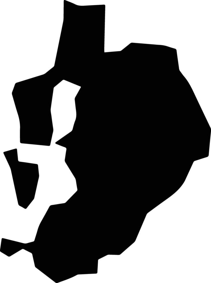 Hobeish Yemen silhouette map vector