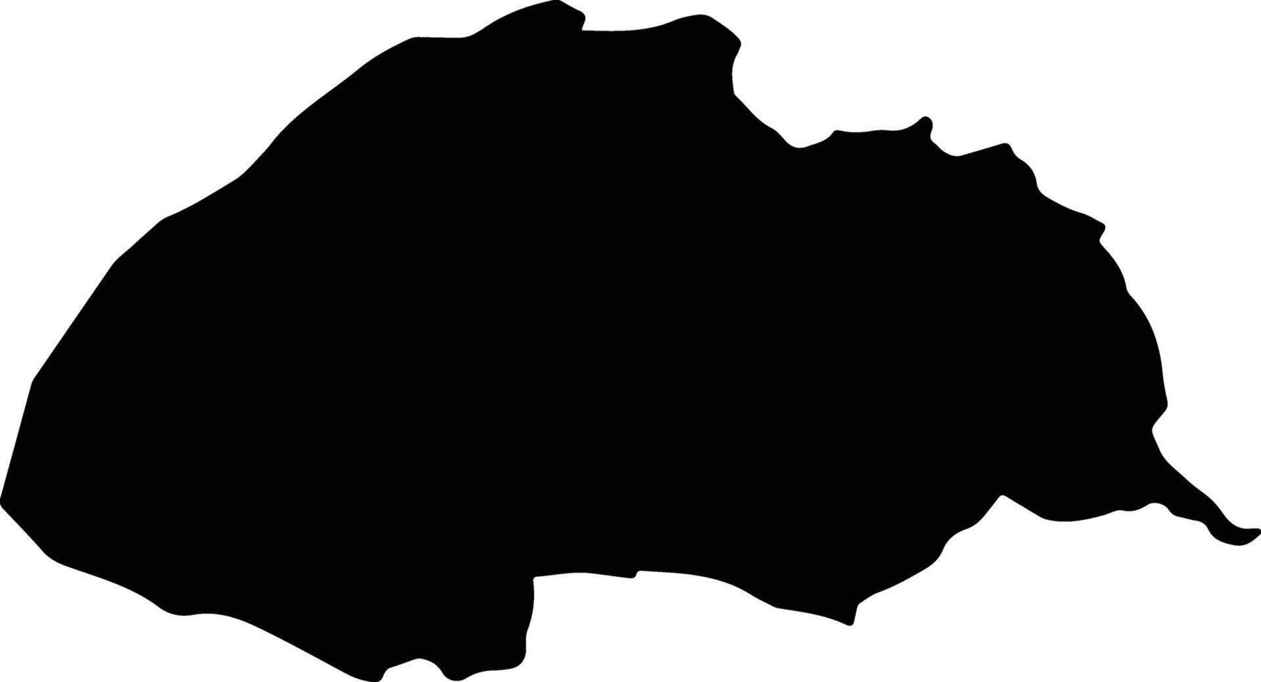 Hobscheid Luxembourg silhouette map vector