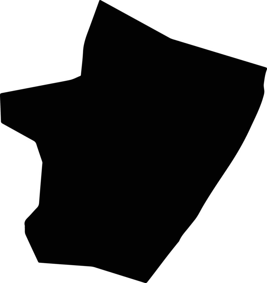 HOBYO Somalia silhouette map vector