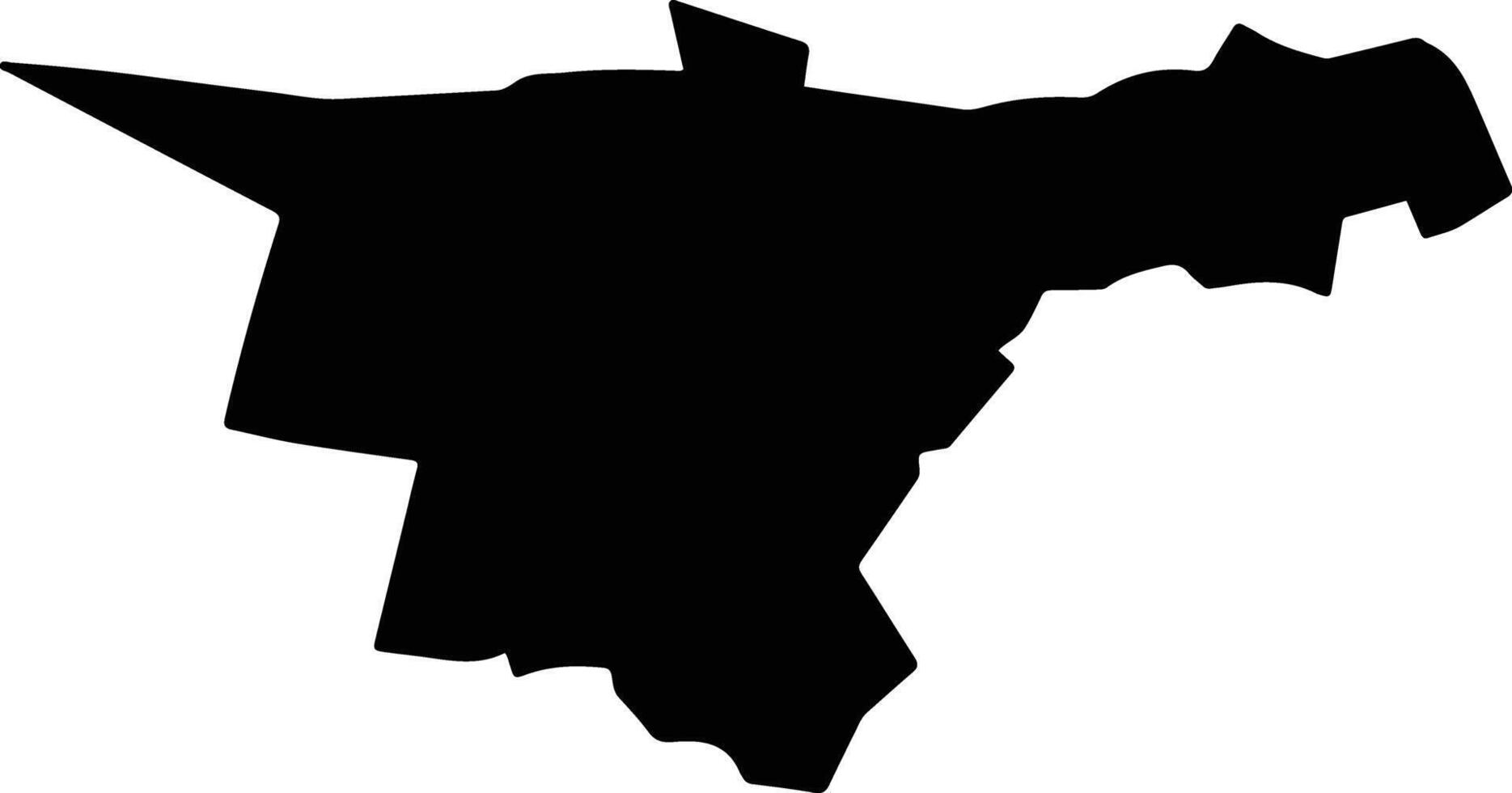 Hoc Mon Vietnam silhouette map vector
