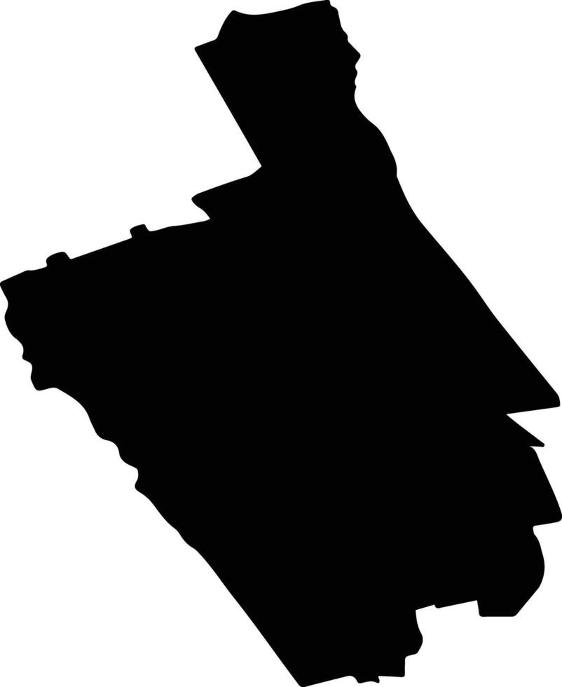 HOCENI Romania silhouette map vector