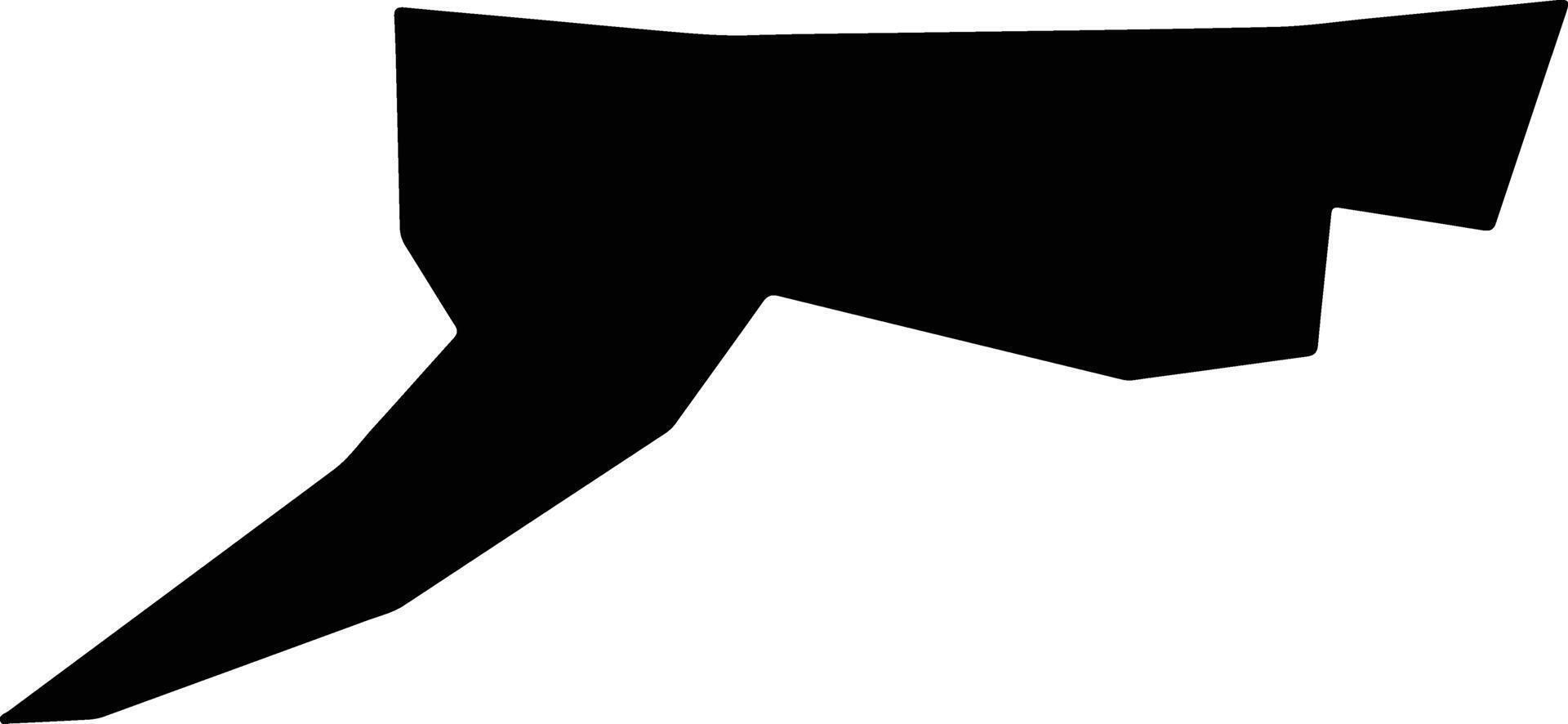 Hokuei Japan silhouette map vector