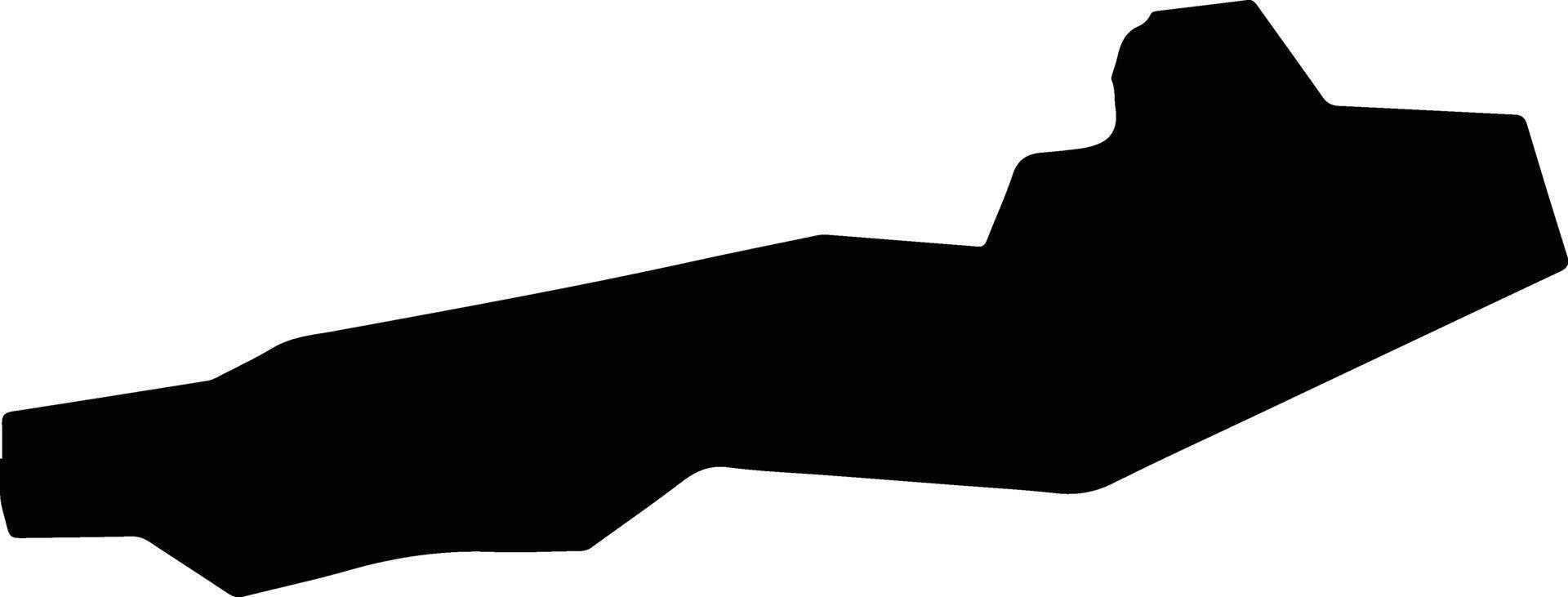 Holstebro Denmark silhouette map vector