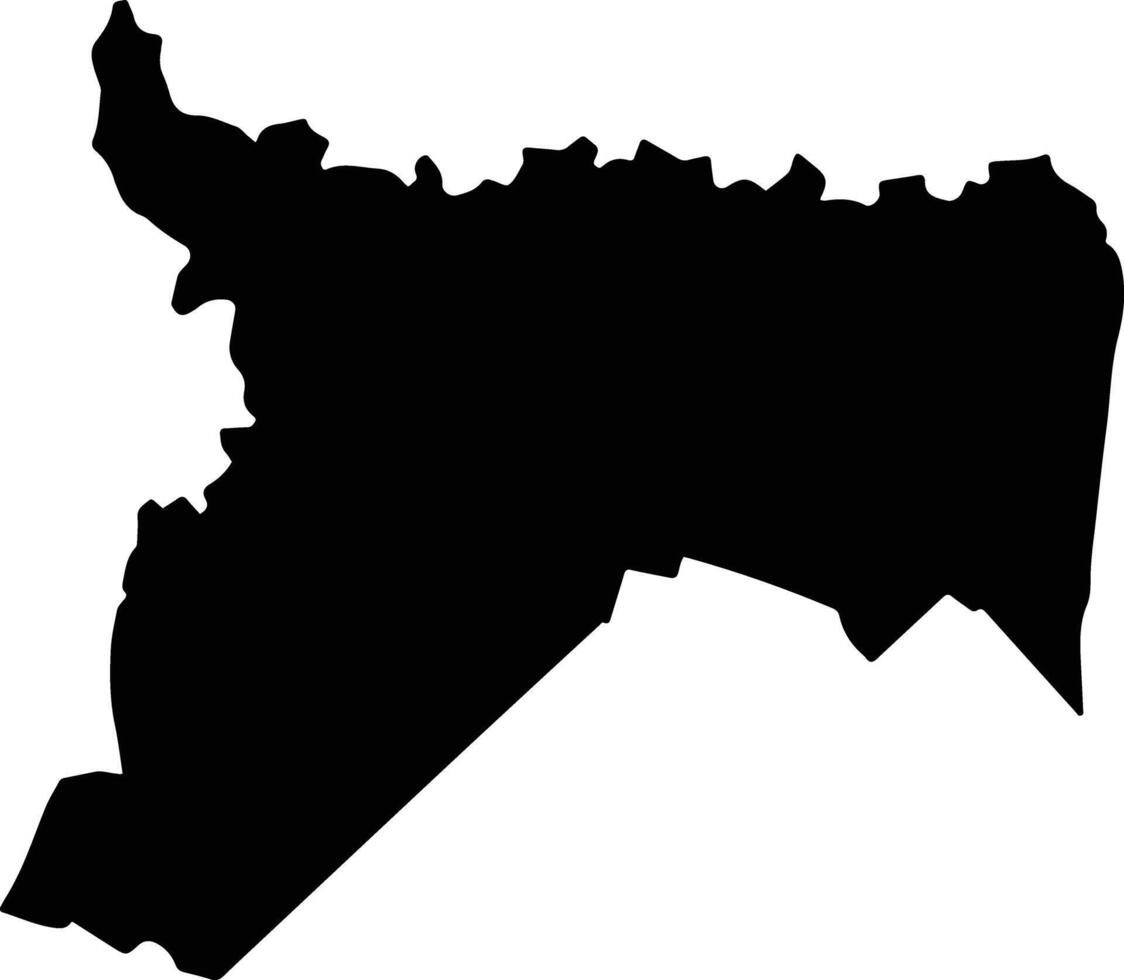 Hong Dan Vietnam silhouette map vector