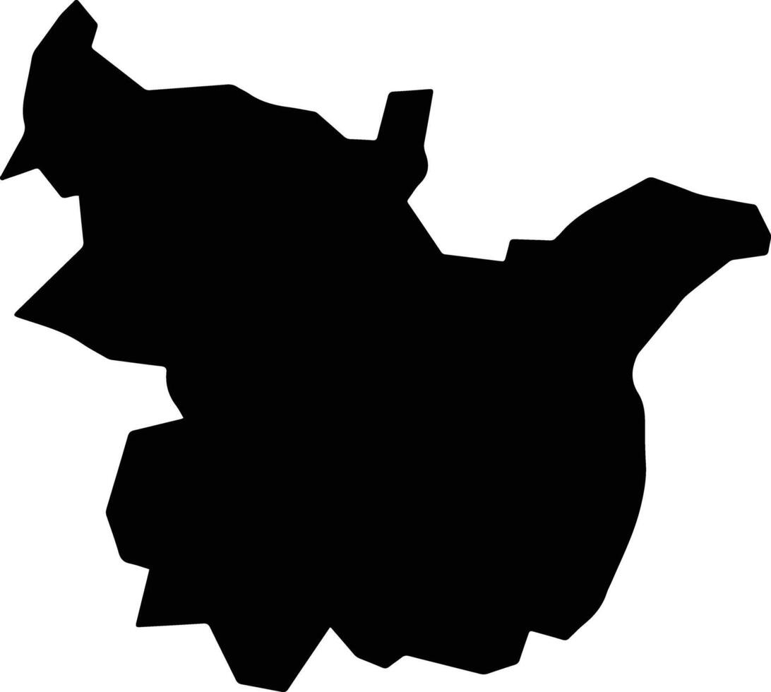 Hong Linh Vietnam silhouette map vector