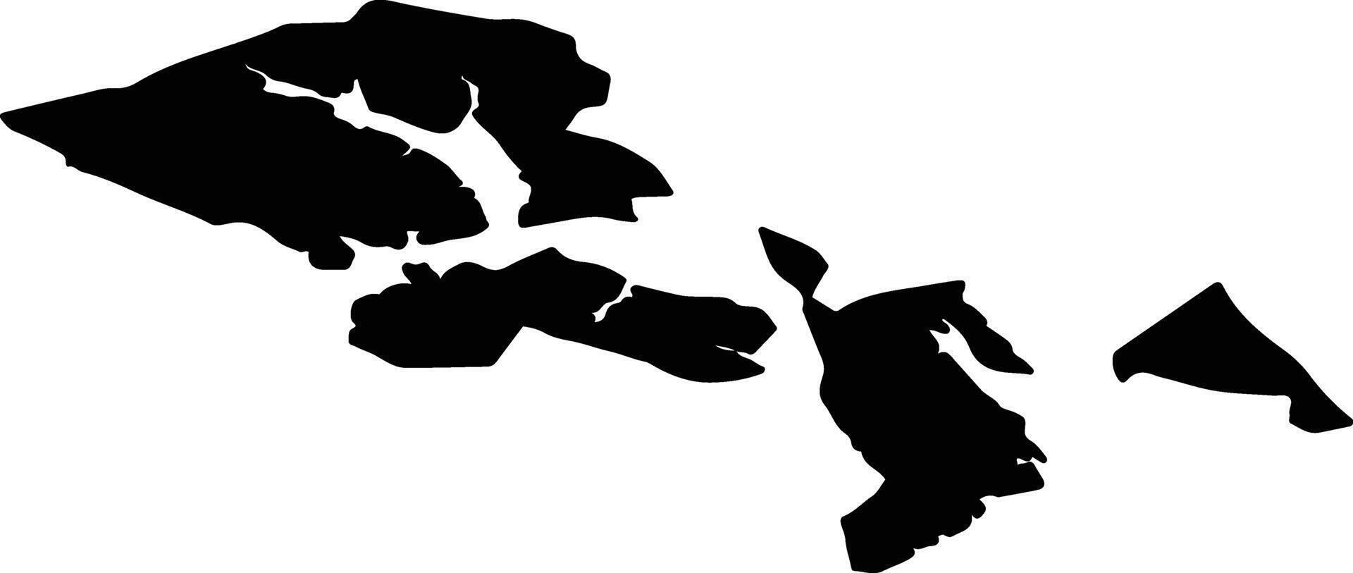 Hoonah Angoon United States silhouette map vector