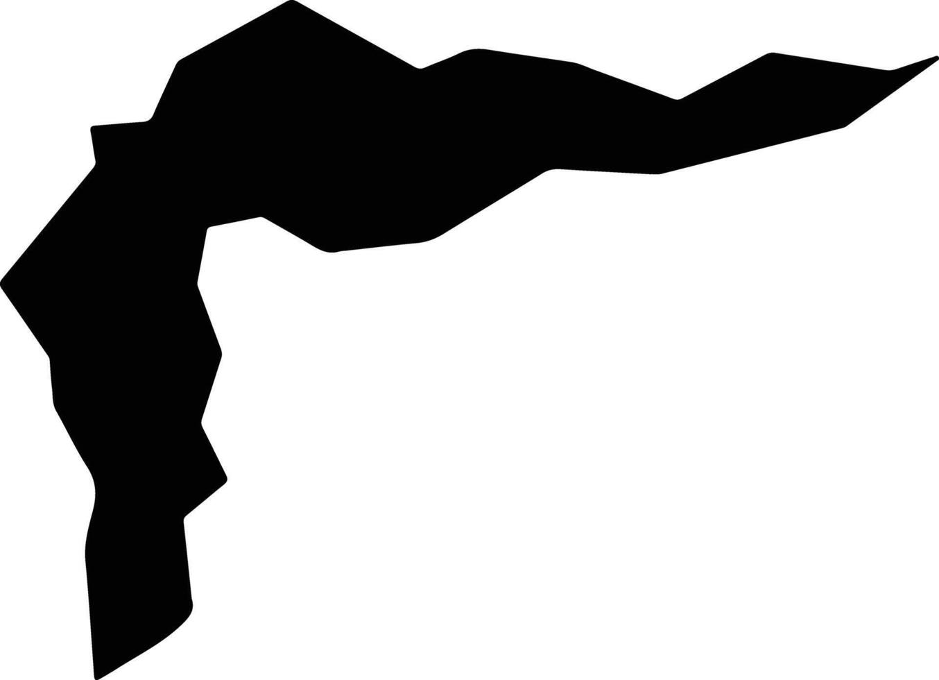 Hope Tavern Jamaica silhouette map vector