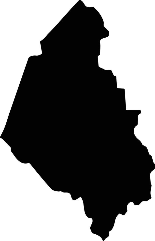 Hopeton Jamaica silhouette map vector