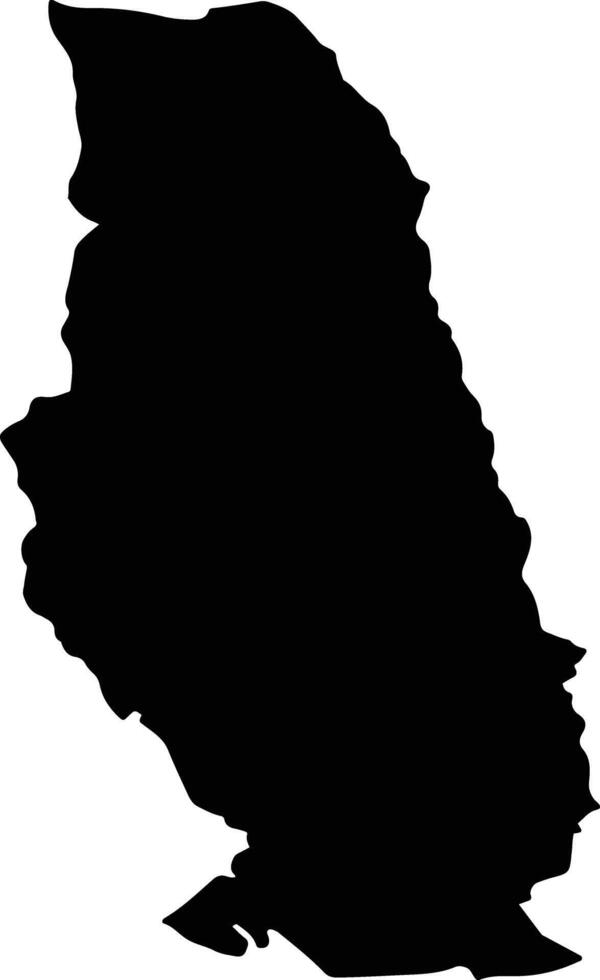 HOREZU Romania silhouette map vector