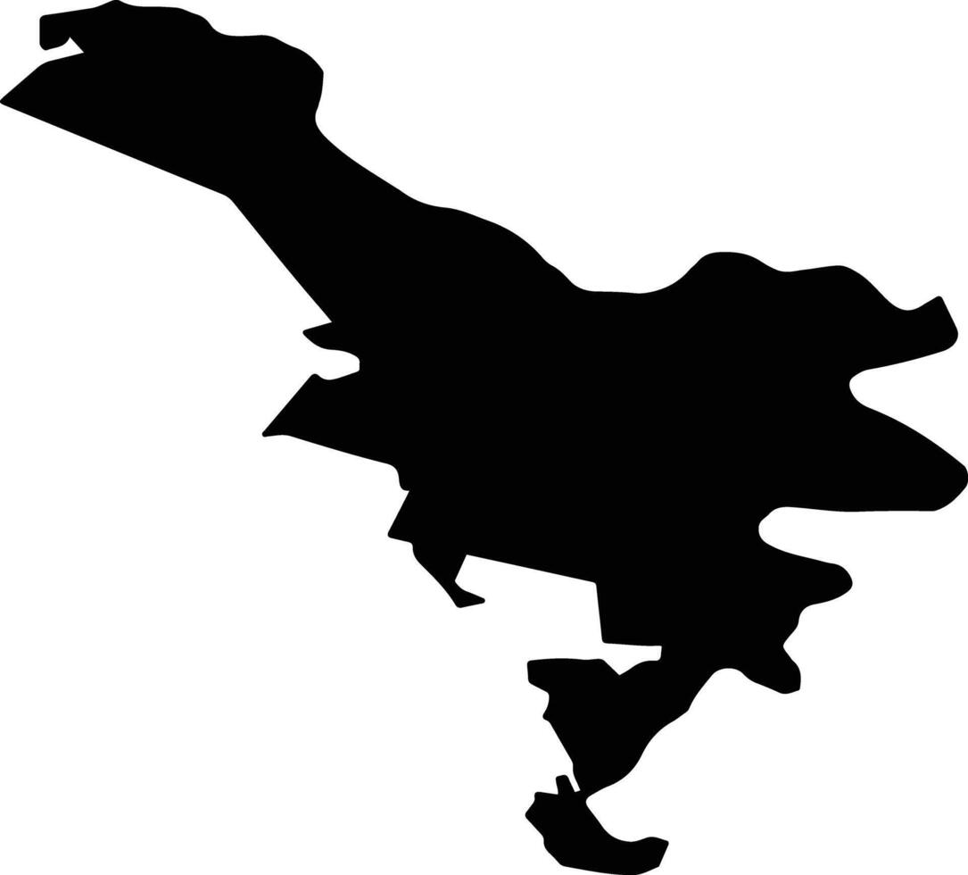 HORIA Romania silhouette map vector