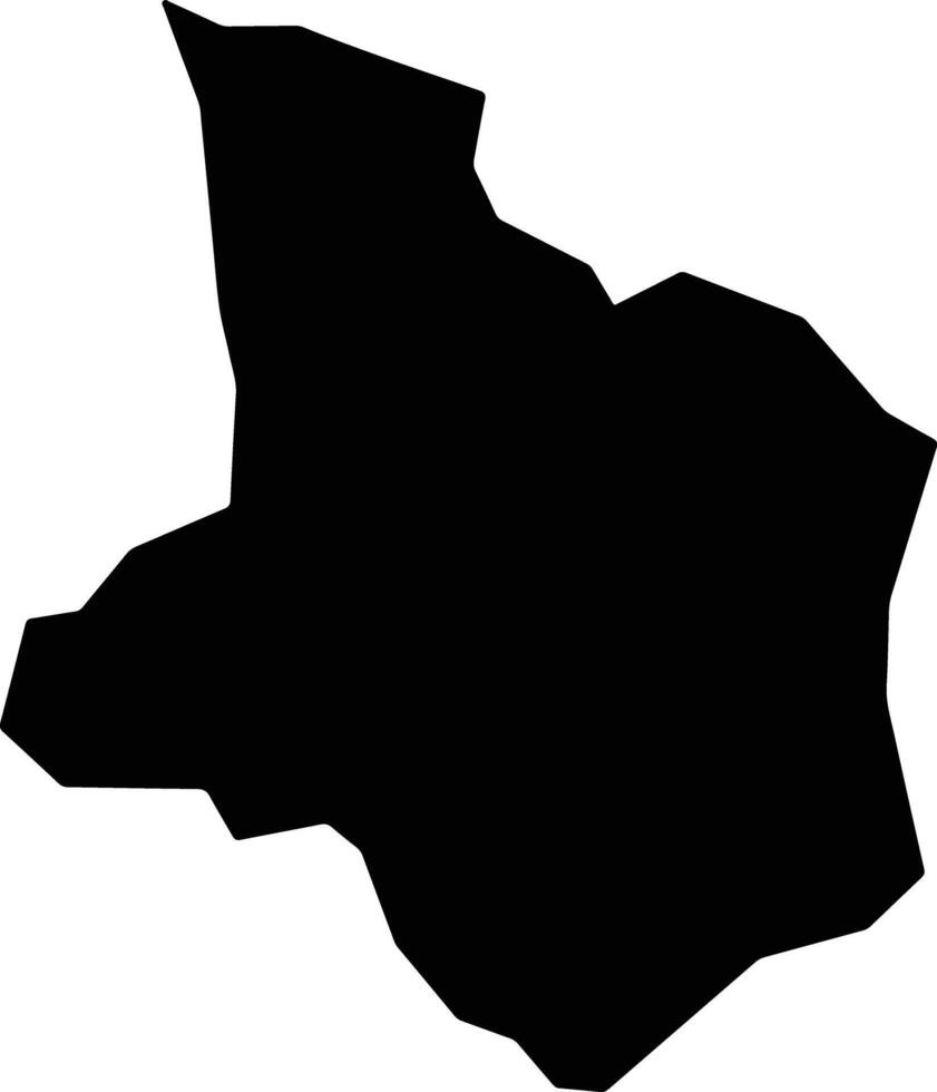 Horo Guduru Ethiopia silhouette map vector